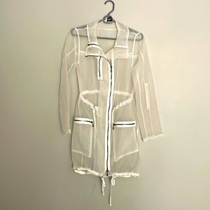 Designer Bomber Jacket.  See thru and sporty